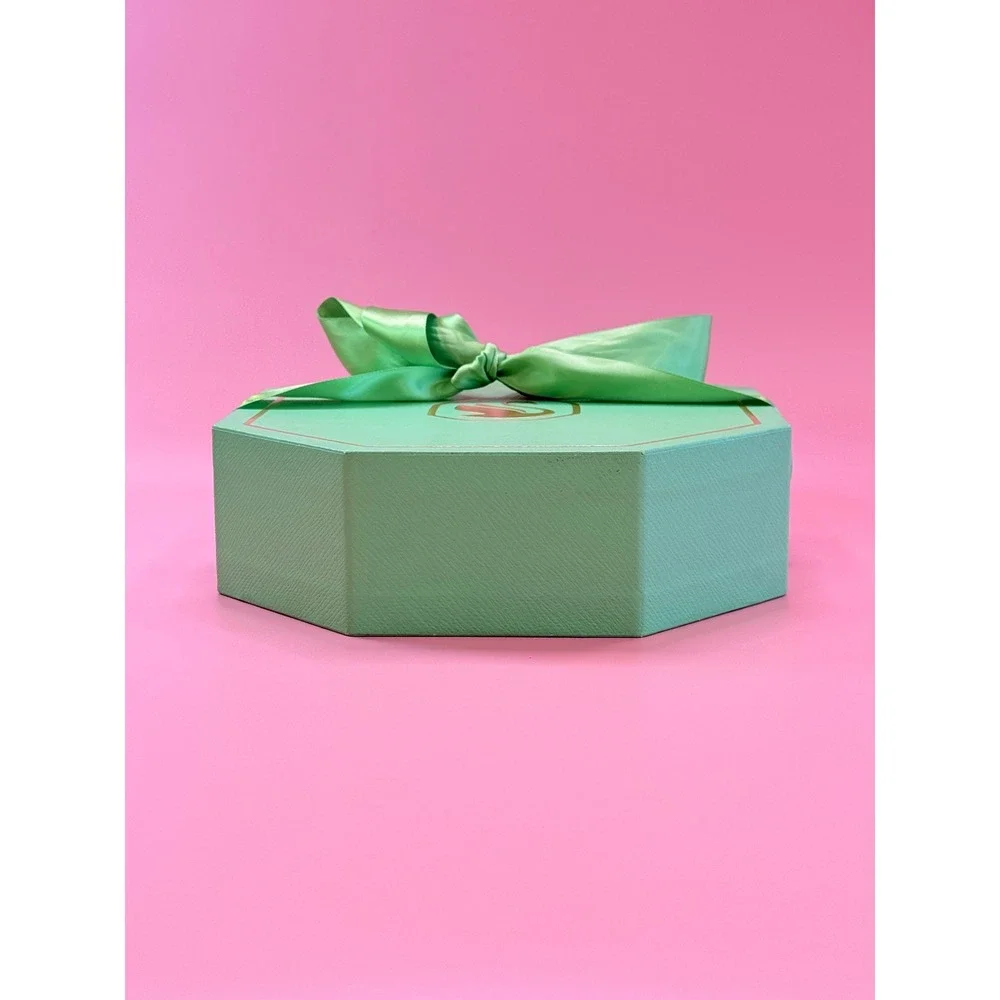 Swarovski Mint Green Octagonal Jewelry Presentation Box Necklace Bracelet Earrin